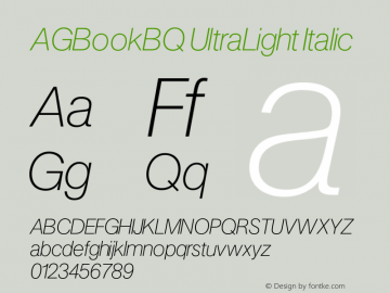 AGBookBQ-UltraLightItalic 001.001图片样张