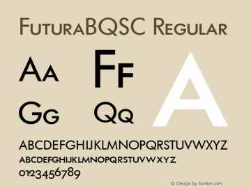 FuturaBQSC Book 001.000图片样张