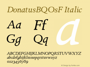 DonatusBQOsF Regular Italic 001.001图片样张