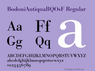 BodoniAntiquaBQOsF Regular 001.002图片样张