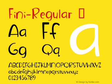 ☞Fini Regular com.myfonts.easy.kenrusselldesign.fini.regular.wfkit2.version.46S1图片样张