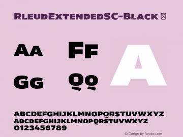 ☞RleudExtendedSC-Black 2014 Version 1.01;com.myfonts.easy.stawix.rleud.extended-sc-black.wfkit2.version.47gL图片样张