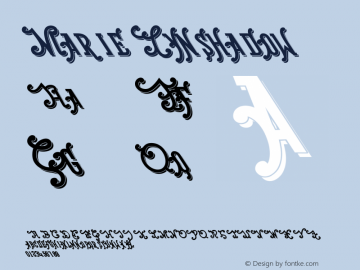 ☞MarieLynshadow Version 1.000;com.myfonts.easy.otto-maurer.marie-lyn.shadow.wfkit2.version.4bND图片样张