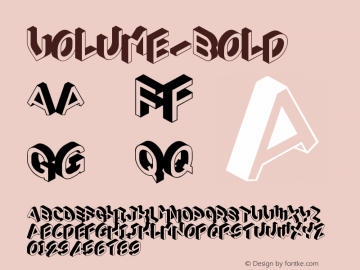 ☞Volume-Bold Version 1.000;com.myfonts.easy.cubo.volume.bold.wfkit2.version.3zjj图片样张