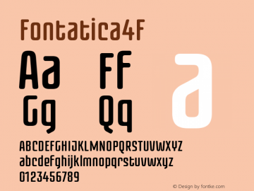 ☞Fontatica 4F 1.0;com.myfonts.easy.4thfebruary.fontatica-4f.regular.wfkit2.version.3TVK图片样张