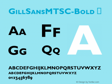 ☞Gill Sans MT SC Bold Version 2.10;com.myfonts.easy.mti.gill-sans.bold-sc.wfkit2.version.3MDo图片样张