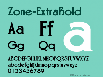 ☞Zone ExtraBold Version 2.000;com.myfonts.easy.aboutype.zone.extra-bold.wfkit2.version.2Xjo图片样张