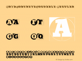 GridConcreteLogoable Regular 1.0 2005-02-16 Font Sample