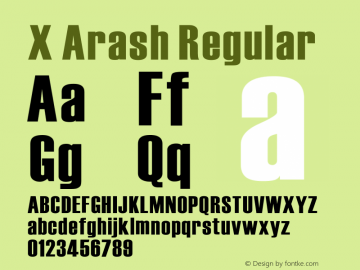 X Arash Regular Version 1.8图片样张
