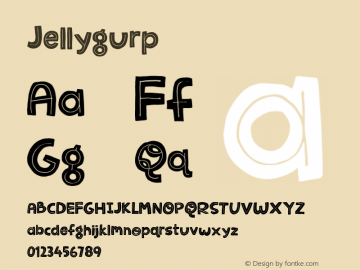 ☞Jellygurp Version 1.000;com.myfonts.easy.pizzadude.jellygurp.regular.wfkit2.version.4BHb图片样张