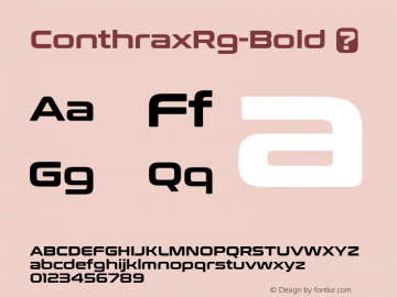 ☞ConthraxRg-Bold Version 1.000;com.myfonts.easy.typodermic.conthrax.bold.wfkit2.version.4Daw图片样张