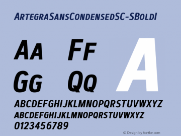 ☞Artegra Sans Condensed SC SemiBold Italic Version 1.001; ttfautohint (v1.5);com.myfonts.easy.artegra.artegra-sans.sc-cond-semibold-italic.wfkit2.version.4PDs图片样张