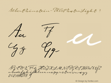 ☞Albert Einstein 10 Extra Light Version 1.040;com.myfonts.easy.harald-geisler.albert-einstein.extra-light.wfkit2.version.4NUn图片样张