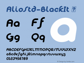 ☞Alio Std Black Italic Version 1.002; ttfautohint (v0.95) -d;com.myfonts.easy.r9-type-design.alio.std-black-italic.wfkit2.version.4Nto图片样张