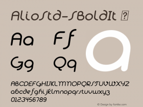 ☞Alio Std SemiBold Italic Version 1.002; ttfautohint (v0.95) -d;com.myfonts.easy.r9-type-design.alio.std-semi-bold-italic.wfkit2.version.4NtJ图片样张