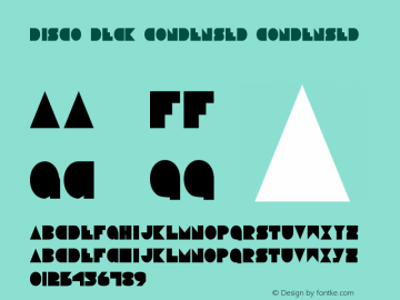 Disco Deck Condensed Condensed 1 Font Sample