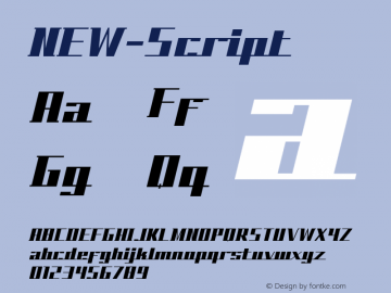 ☞NEW-Script Version 001.000;com.myfonts.hgo.new.script.wfkit2.3fjE图片样张