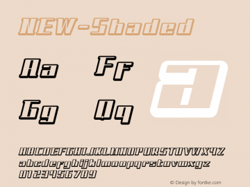 ☞NEW-Shaded Version 001.000;com.myfonts.easy.hgo.new.shaded.wfkit2.version.3fjF图片样张