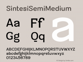 ☞Sintesi Semi Medium Version 2.000;com.myfonts.easy.fsdesign.sintesi-semi.medium.wfkit2.version.42Ce图片样张