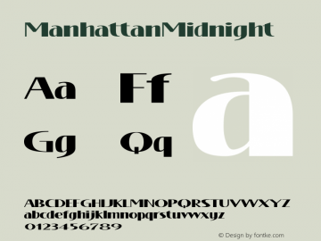 ☞ManhattanMidnight Version 1.010;com.myfonts.scholtz.manhattan-midnight.manhattan-midnight.wfkit2.3Nqw图片样张