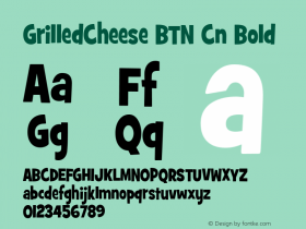 GrilledCheese BTN Cn Bold Version 1.00图片样张