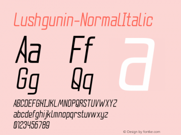 ☞Lushgunin Normal Italic Normal Italic;com.myfonts.easy.akaki-razmadze.lushgunin.normal-italic.wfkit2.version.3Ffx图片样张