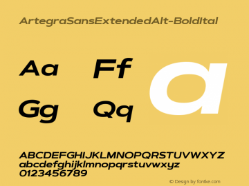 ☞Artegra Sans Extended Alt Bold Italic Version 1.001; ttfautohint (v1.5);com.myfonts.easy.artegra.artegra-sans.alt-extend-bold-italic.wfkit2.version.4PDS图片样张