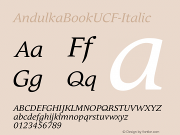 ☞Andulka Book UCF Italic 001.000;com.myfonts.storm.andulka.book-ucf-italic.wfkit2.2fHa图片样张