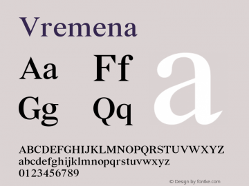 ☞Vremena Version 001.001 ;com.myfonts.easy.abstrkt.vremena.regular.wfkit2.version.3hT7图片样张