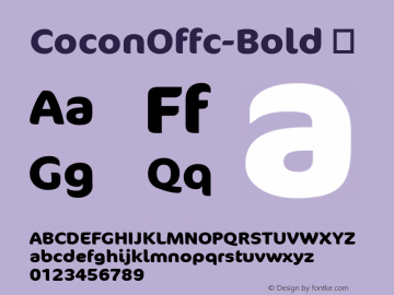 ☞Cocon Offc Bold Version 7.504; 2009; Build 1003;com.myfonts.easy.fontfont.ff-cocon.offc-bold.wfkit2.version.3XR4图片样张