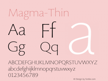 ☞Magma-Thin 001.000;com.myfonts.stone.magma.thin.wfkit2.43pc图片样张