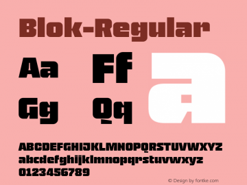 ☞Blok-Regular Version 1.005;com.myfonts.typeotones.blok.blok-regular.wfkit2.44b1图片样张