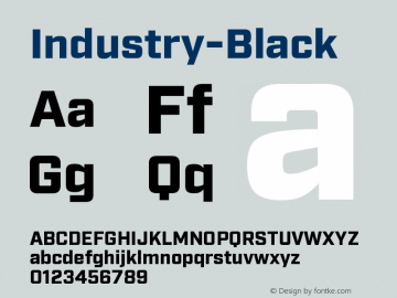 ☞Industry Black Version 2.200;PS 002.200;hotconv 1.0.70;makeotf.lib2.5.58329; ttfautohint (v0.95) -d;com.myfonts.easy.fort-foundry.industry.black.wfkit2.version.4eZm图片样张