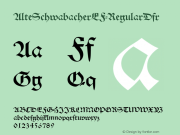 ☞AlteSchwabacherEF-RegularDfr Elsner, Flake GbR 2002, Version 2.0;com.myfonts.easy.ef.alte-schwabacher.ef-regular-dfr.wfkit2.version.GaJ图片样张