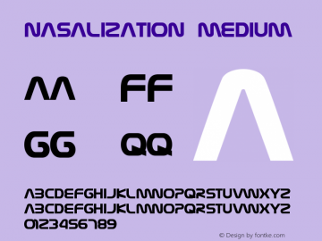 Nasalization 1.0 Mon May 12 23:23:17 1997图片样张