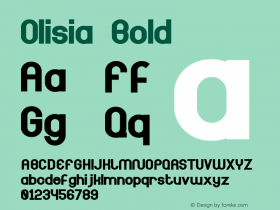 Olisia Bold Version 1.000图片样张