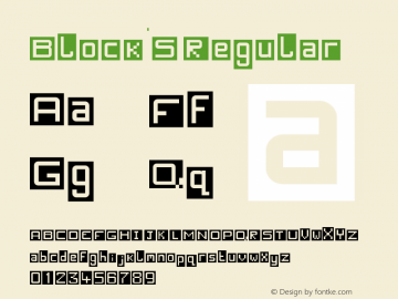 Block'S Regular Version 1.0图片样张