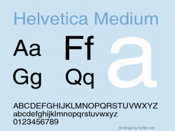 Helvetica Medium 001.006图片样张