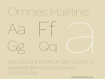 Omnes Hairline 001.000图片样张