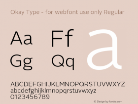 Okay Type - for webfont use only Okay Type : Robomaster-web-180424; ttfautohint (v1.8.2)图片样张