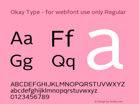 Okay Type - for webfont use only Okay Type : Robomaster-web-180424; ttfautohint (v1.8.2)图片样张