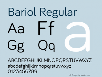 Bariol Regular Regular Version 001.001图片样张