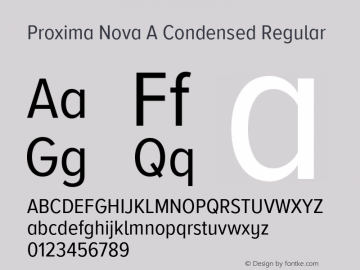 Proxima Nova A Cond Version 3.005图片样张