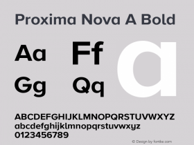 Proxima Nova A Bold Version 3.005图片样张
