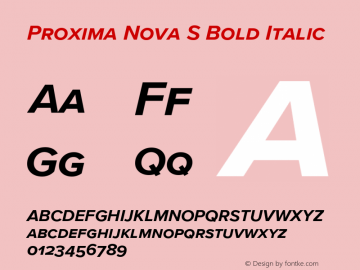 Proxima Nova S Bold It Version 3.005图片样张