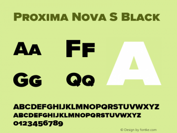 Proxima Nova S Black Version 3.005图片样张