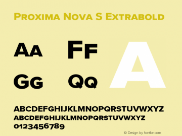 Proxima Nova S Extrabold Version 3.005图片样张