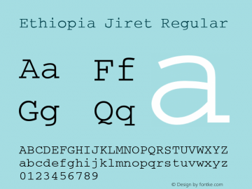 Ethiopia Jiret Regular Version 1.5; 2003图片样张