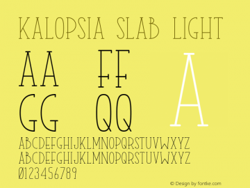 Kalopsia Slab Light Version 1.00 August 5, 2016, initial release图片样张