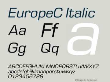 EuropeC-Italic 004.001图片样张